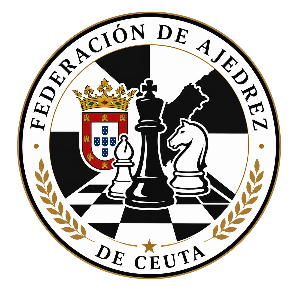 Escudo de la Federación de Ajedrez de Ceuta